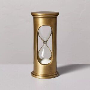 Decorative Brass Hourglass Antique Finish - Hearth & Hand Magnolia Spring 2024
